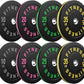 Bumper Plates 2 - Inch Olympic Weight Plate Set for Barbell, 10-55 lb Rubber Weights Sets for Home Gym, Strength Training Plate, Weight Lifting, Black