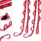 FOSER 2pcs Daisy Chains, Yoga Hammock Extension Strap, Adjustable Nylon Strap Fitness Pilates and Exercise Extend Strap