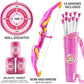 TEMI Bow and Arrow Set for Kids - Archery Toy Set - LED Light Up with Suction Cup Arrows, Target & Quiver, Indoor and Outdoor Toys for Children Boys Girls