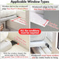 Cat Window Sill Perch with Large Bolster, Easy to Adjust & Assemble Cat Window Seat for Windowsill & Bedside, Pet Hammock Bed for Large Cats and Kittens (White, L)