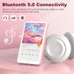 144GB MP3 Player with Bluetooth WiFi, Android 13 OS MP3 MP4 Player with 4" Touchscreen and Speaker, MP3 Music Players with Spotify, Audible, Amazon Music, Play Store (Pink)