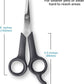Pets First #1 Pet Grooming Scissors Body & Facial Trimmer Durable Stainless Steel Blades. Rounded Tips Shears for Long Medium Short Thick Wiry Curly Hair. Lightweight Cutter for Dogs & Cats. Set of 2