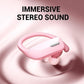 Wireless Sport Earbuds Bluetooth Headphones with Mic 80H Playtime IPX5 Waterproof Ear Buds Deep Bass Earphones Over Ear Headset for Running Gym Workout - Pink