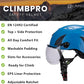 Land Helmets ClimbPro Safety Helmet for Rock Climbing – Lightweight & Durable Hard Shell with Adjustable Chin Strap and Accessory Slots – Ideal for Indoor & Outdoor Adventure
