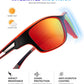 KALIYADI Polarized Sunglasses for Men, Sports Sun Glasses for Driving Cycling Fishing with UV protection