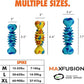 Max Fusion with Nike Grind, Arlee Spike Bone Dog Toy, Chew Toy for Play, Fetch, Tug, L