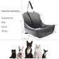Dog Car Seat,Fully Detachable and Washable Cover,Easy to Assemble,Comfy Cushion Fill in Memory Foam,2 Clip-On Safety Leashes and Storage Pockets (Grey)