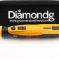 Diamondg Cordless Dog Nail Grinder with Quiet Sound & LED Tip for Large & Small Dogs, 4hrs. Runtime - Electric Dog Nail Trimmer, Heavy Duty Rotary Tool Alternative to Toenail Clippers & Filers