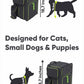 Cat Backpack Carrier & Dog Car Seat for Small Pets Up to 25 lbs - Expandable Cat Carrier Backpack with Safety Leash and Breathable Mesh - Waterproof for Travel - 3 in 1