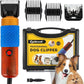 CGOLDENWALL Dog Hair Clipper for Grooming 200W Pet Clipper Kit with Spare Blade, Low Noise&Vibration, Animal Grooming Trimmer for Cat Sheep Dog
