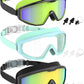 NSSIW Swim Goggles Swimming Kids-Goggles: Anti Fog No Leak with Nose Clip Earplugs for Girls Boys Youth 6-14 3 Pack