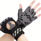 Fingerless Fitness Gloves with Wrist Support for Men - Ideal for Gym, Workout & Weight Lifting, Sports Gloves with Padded Design, Excellent Grip and Cushion Pads