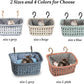 JWShang Rat Hammock for Cage, Chew Proof Hanging Basket Bed with Sturdy Hooks, Pet Cage Accessories, Safe Cozy Small Animal Rodent Hammock for Sugar Glider Mice Snuggling Sleeping (Blue, Large)