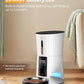 Petory Automatic Cat Feeders - 4L Timed Cat Feeders for Dry Food Built-in Battery up to 6 Meals with Desiccant Bag Support Dual Power 10S Recorder