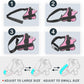 Bolux Dog Harness, No-Pull Reflective Dog Vest, Breathable Adjustable Pet Harness with Handle for Outdoor Walking - No More Pulling, Tugging or Choking (Pink, L)