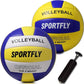 Official Size 5 Volleyball, Soft Indoor Outdoor Volleyball for Game Gym Training Beach Play, 2 Pcs Per Pack with Pump Kit