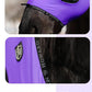 Harrison Howard Horse Fly Mask with Forelock Opening Stretch Breathable and Comfortable for Horses UV -Protection Purple M