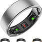 Smart Ring for Women Men, Activity Fitness Tracker with 24/7 Heart Rate Monitor, Waterproof Sleep Tracker Fitness Ring, Step Counter, Calorie Pedometer, No APP Fee,for iOS Android (Silver,#7)