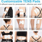 DOMAS TENS Unit Electrode Pads (XL) - 4x6 Inch for Back Pain Relief- Compatible with TENS 7000 and Other 2mm Pin Units - Reusable & Latex-Free