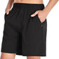 Men's Gym Shorts Sports Quick Dry Workout Running or Casual Training Short with Zipper Pockets