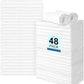 48 Pack Hand Towels Set - Highly Absorbent and Quick Drying Microfiber Gym Towels, Premium Wash Cloths for Bathroom, Salon, Gym, Shower, Hotel, and Spa - 16x27 inch (White)