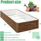 SnugNiture Galvanized Raised Garden Bed 8x4x1FT Outdoor Large Metal Planter Box Steel Kit for Planting Vegetables, Flowers