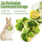 Abizoo Freeze Dried Brussels Sprouts Rabbit and Hamster Chew Treats Resealable Jar for Hamsters Bunny Guinea Pigs Groundhogs Natural Fiber Vitamin Snacks