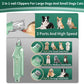 2 in 1 Dog Nail Clippers & Cat Nail Clippers Trimmers for Large Medium Small Dogs Cats Claw Trimmer Quick Sensor and Safety Guard USB Rechargeable with 2 LED Lights Dogs Nail Trimmer