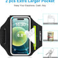 Arm Band for Phone for Running with Foldable Straps, 6.9‘’ Running Armband Phone Holder for iPhone 16 15 14 13 12 11 Pro Max Galaxy Pixel, Running Essentials for Women with Car Home Key Earphone Bag