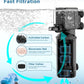 AQQA Dual-Use Aquarium Filter,Fish Tank Filter + Small Water Pump,Filtration,Wave-Making,Dissolved Oxygen,Water Circulation,Water Changes,Fountains Multifunctional Pump,Saltwater Freshwater (18W)