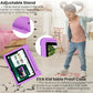 Kids Tablet 10.1 inch Android 14 Octa-Core 64GB 6000mAh Kids Space Parental Control 1280 * 800 HD Touchscreen Shockproof Case Dual Camera Gift for Toddler Children (Purple)