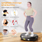Curved Vibration Plate Exercise Machine, Vibrating Plate 400 lbs Capacity with 9 Auto Modes and 120 Adjustable Speeds, Large LED Display, Touch and Remote Control, Vibration Platform for Home