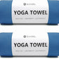 Eunzel 2 Pack Hot Yoga Towel Non Slip Yoga Mat Towel Non-Slip Sweat Absorbent Microfiber Towel for Hot Yoga, Pilates and Workout 72" x 26.5", Navy