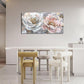 Extra Large Flower Wall Art Pink and White Floral Canvas Living Room Golden Pictures Framed Prints Oversize Wall Decor Big Painting Artwork for Bedroom Dining Office Home 60"x30"