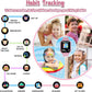 Kids Smart Watch Gift for Girls Ages 3-12, IP67 Waterproof, 32 Puzzle Games, HD Touchscreen Dual Camera Vedio Pedometer Music Player, Kids Watch Toy Birthday Gifts for Girls Ages 5 6 7 8 9 10 (Pink)