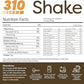 310 Nutrition All-In-One Meal Replacement Shake Powder - Plant-Based Protein Smoothie Blend w/High Fiber, Probiotics & Adaptogens - Low Carb, Vegan, Keto & Paleo Friendly - Tropical Coconut - 14 Srv