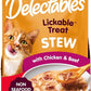 Hartz Delectables Non-Seafood Stew Lickable Wet Cat Treats, Chicken & Beef, 1.4 Ounce (Pack of 12)