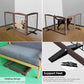 ZJSF Freestanding Dog Fence Indoor, Foldable Dog Gate for Doorways, Stairs or Hallways, Sturdy Wood Extra Wide Pet Gate with Support Feet for The House, Brown, 24 "Height-3 Panels