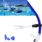 Swim Snorkel for Lap Swimming，No Loud gurgling Noise No Hurt Forehead No Slip Swimming Snorkeling Training for Adult/Kid/Youth,Swimmer Snorkle Center Mount Snorkel One-Way Purge Valve