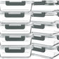 10 Packs 30 oz Glass Meal Prep Containers,Glass Food Storage Containers with Lids,Airtight Lunch Bento Boxes,Microwave,Freezer and Dishwasher,Gray