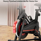 Exercise Bike, Brake Pad Stationary Bikes for Home with App Compatible, Low Noise Indoor Cycling Bike, 300lbs Capacity Compact Workout Bike with Tablet Mount & Extra Comfort Seat