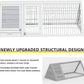 Quail Cages,Wooden Chicken Coop,Nesting Boxes for Chickens,Brooder Box Indoor Outdoor,A-Frame Poultry Duck House with Ventilating Wire Rabbit Hutch for Small Animals,Sold by Zyphorinth (Grey)