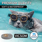 4 Pack Flea and Tick Collar for Cats, 32 Months Treatment Prevention, Waterproof Adjustable Kitten Collar, Black Grey