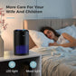 AROEVE Air Purifiers for Bedroom Home, Air Purifier For Smoke Pollen Dander Hair Smell Air Cleaner with Sleep Mode Speed Control For Bedroom Office, MK01- Black(Available for California)