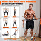 Pilates Bar Kit with Resistance Bands, Heavy Duty Pilates Equipment for Men, Strength Training Bar for Legs, Hip, Back, Arm, Abs, Chest, Shoulders, Portable Home Gym Full Body Workout Equipment