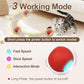 Interactive Cat Toys, Smart Rolling Ball in Play Mat, Automatic Speedy Moving Ball for Indoor Exercise, Motion Activated Pet Balls for Hide and Seek Mouse Catching Game (Red)