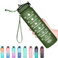 Hyeta 32 oz Water Bottles with Times to Drink and Straw, Motivational Water Bottle with Time Marker, Leakproof, Drinking Sports Water Bottle for Fitness, Gym and Outdoor