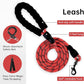 IVY&LANE No Pull Dog Harness with Leash Set, Reflective No Choke Pet Vest,Adjustable Oxford Dog Vest Harness with Easy Control Handle for Large Dogs (Checkered Red,L)
