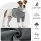 IDOMIK Dog Recovery Suit, Dog Surgery Recovery Suit Front Legs, Comfy Joint Leg Sleeves After Surgery, Elbow Braces Protector for Leg Injuries & Joint Pain, Cone Collar Alternatives,Grey,3XL