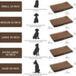 EMPSIGN Dog Bed Mat 23 Inch Reversible Warm & Cool,Washable Dog Crate Bed with Egg Crate Foam Support, Pet Sleeping Mat for Large Medium Small Dogs, Fluffy Kennel Pad(Brown)
